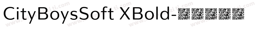 CityBoysSoft XBold字体转换